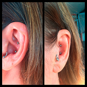 Double conch piercing