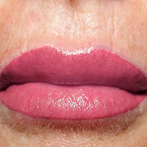 light rose lip micropigmentation
